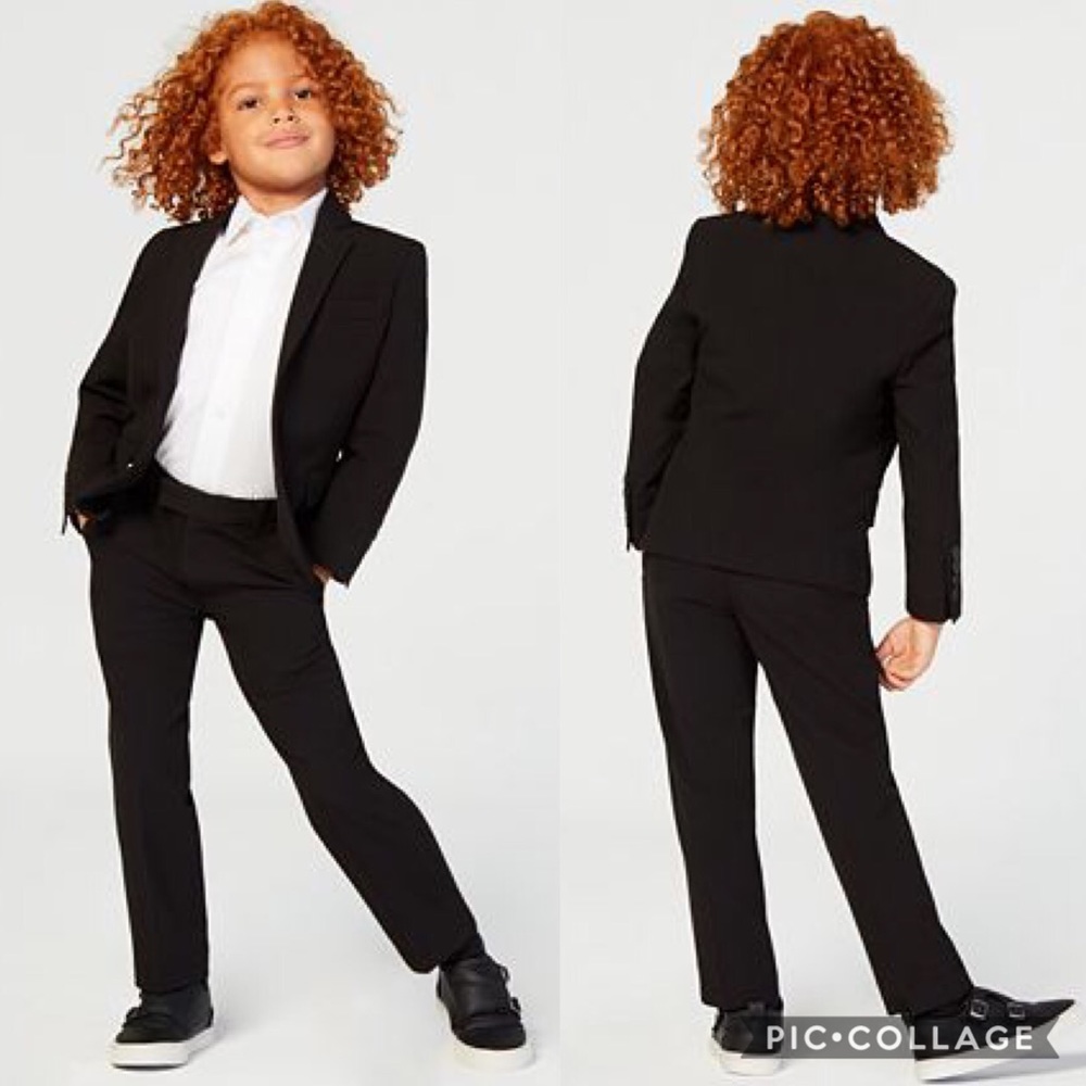 Calvin Klein kid suit black size 8